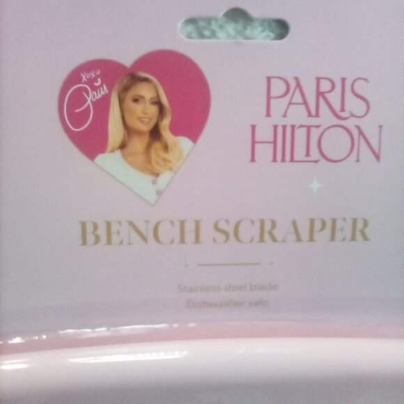 🌷Paris Hilton Pink Stainless Steel BENCH SCRAPER Blade🌷 - Picture 3 of 3